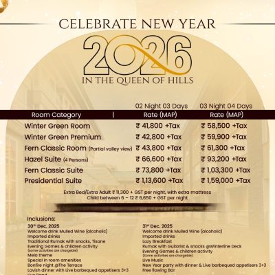 Mussoorie new Year Party 2026 brentwood